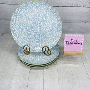 Hobby Lobby The Spring Shop FIORELLA Blue White Stoneware Dinner Plate Set NEW